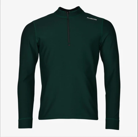 fusion zip neck zielona bluza biegowa.jpeg