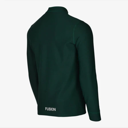 fusion zip neck zielona bluza.jpeg