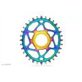 Zębatka Absoluteblack Oval Shimano Direct Mount M9100, M8100, M7100, PVD rainbow.png