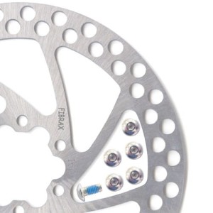 Tarcza hamulcowa Fibrax 140mm Superlight ze śrubami + chusteczka