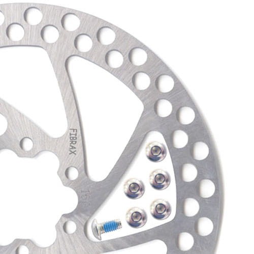 Tarcza hamulcowa Fibrax 140mm Superlight ze śrubami + chusteczka