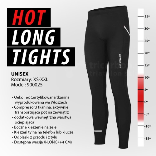 Przejdź do produktu Fusion Hot Long Tights XS spodnie do biegania ocieplane