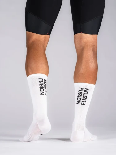 Skarpety Fusion PWR Cycle Sock - kolarskie białe