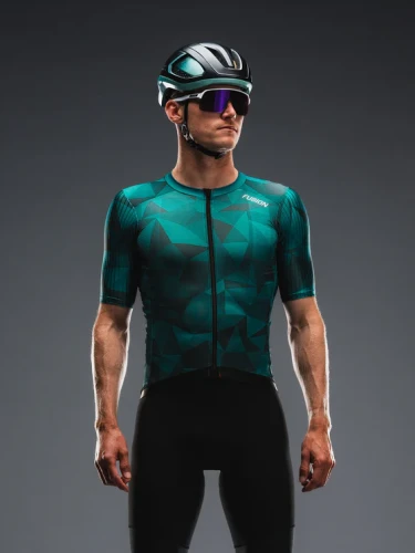 Fusion Tempo! Two cycling jersey koszulka kolarska petrol zielona