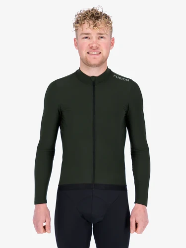 Go to product Fusion Thermal LS Cycling Jersey- ocieplana bluza kolarska zielona
