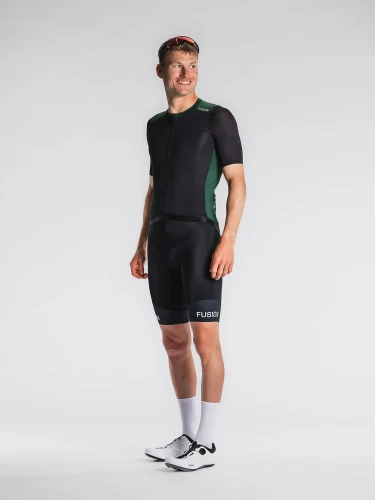 Fusion  Cycling Jersey koszulka kolarska męska zielona