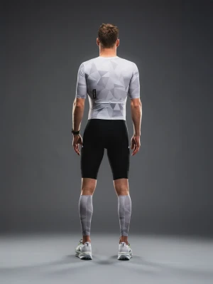 Fusion Tempo! Two Suit - strój triathlonowy unisex white-grey