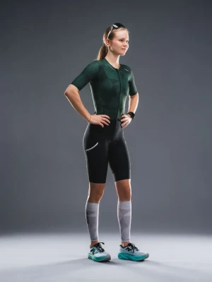 Fusion Tempo! Two Suit - strój triathlonowy unisex zielony