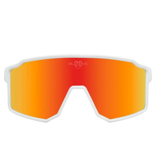 Go to product Okulary sportowe Bloovs białe COPENHAGUE pomarańczowe lustra