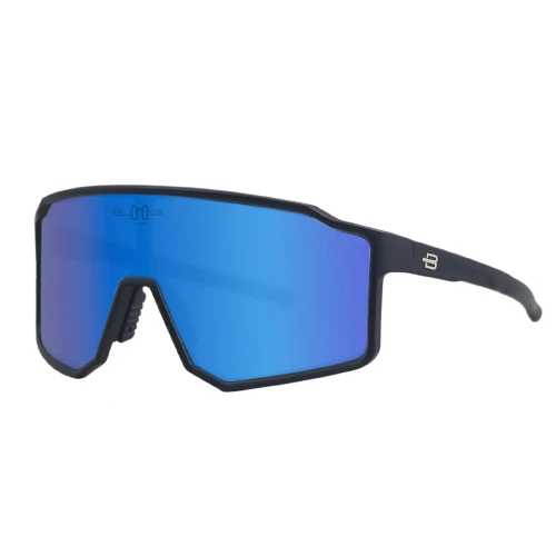 Go to product Okulary sportowe Bloovs czarny mat COPENHAGUE niebieski lustra
