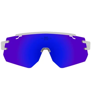 Okulary sportowe Bloovs szare Galibier niebieskie lustra