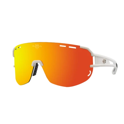Go to product Okulary sportowe Bloovs białe Iten pomarańczowe lustra